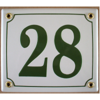 Huisnummer bord 'extra 2' 15x13 cm